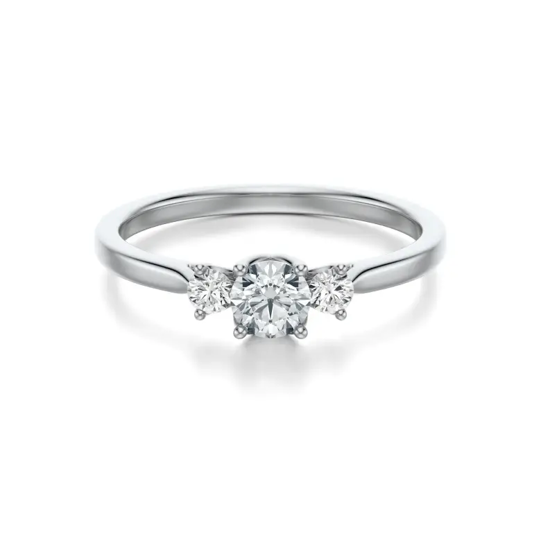 Pierścionek białe złoto z diamentami AJPZ_091